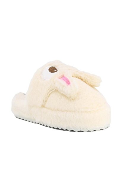 Auris Tavşanlı Peluş Kapalı Ev Terliği – Yumuşak, Kaymaz ve Sessiz Kışlık Model