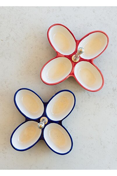 RİVO HOME DECOR Corallo Snack Bowl 4 Compartments 28X28X21 cm