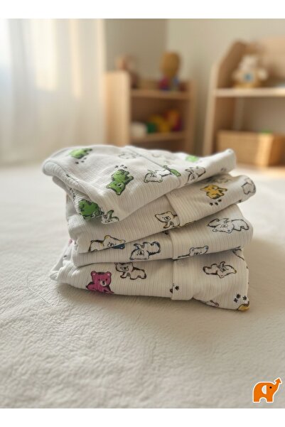 shop Sevimli Ayıcık Baskılı Çocuk pijama Takımı