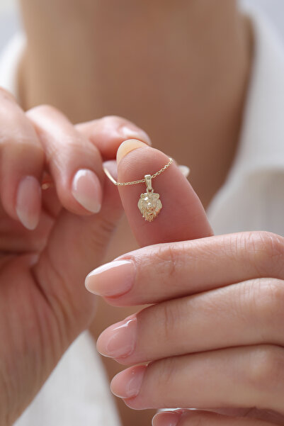 YAVUZ KUYUMCULUK 14 Ayar Altın Aslan Kolye