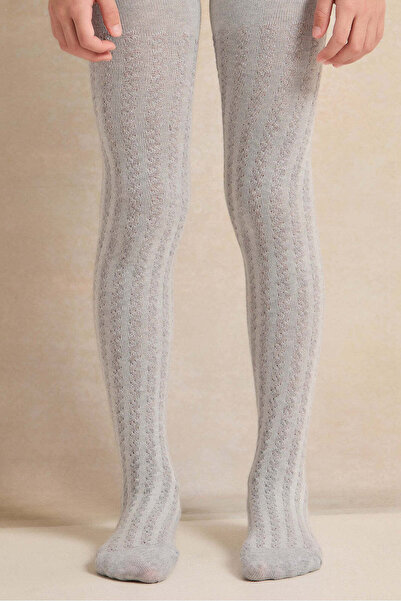 REDTAG جوارب جاكار رمادية للبنات