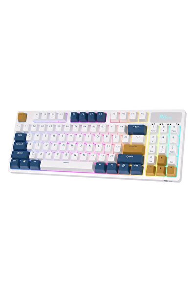 ROYAL KLUDGE RK89 RGB wireless mechanical keyboard, Lemon switches, Bluetooth, White