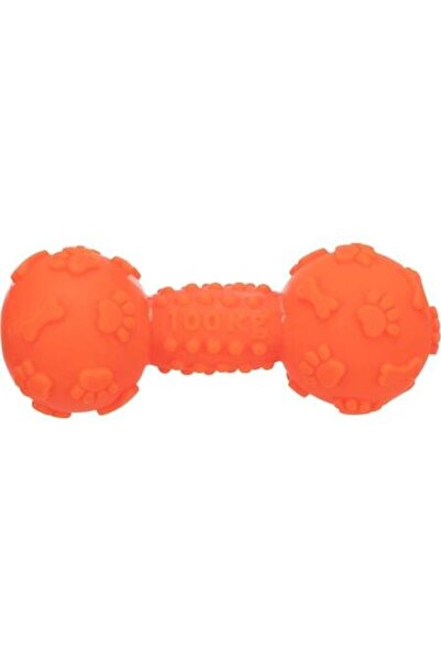 Trixie Jucărie pentru câini cu halteră din vinil, 15 cm, portocaliu