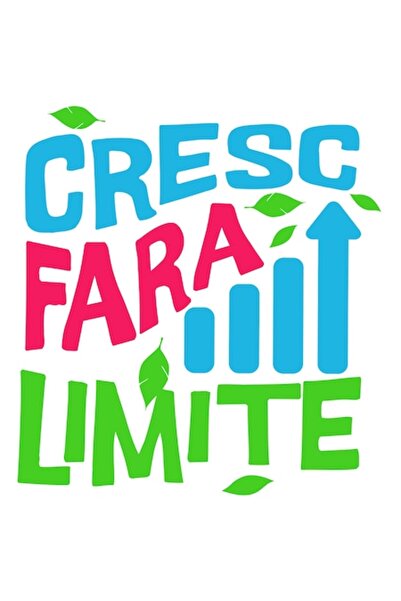 OEM Autocolant săgeată pozitivă „Cresc fără limite” – Vinil PVC motivațional ...