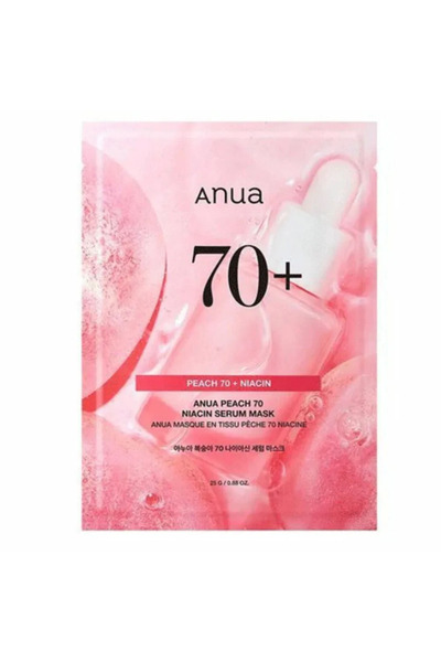 ANUA Peach Niacin Serum Mask, Brightening mask with niacinamide, 25ml