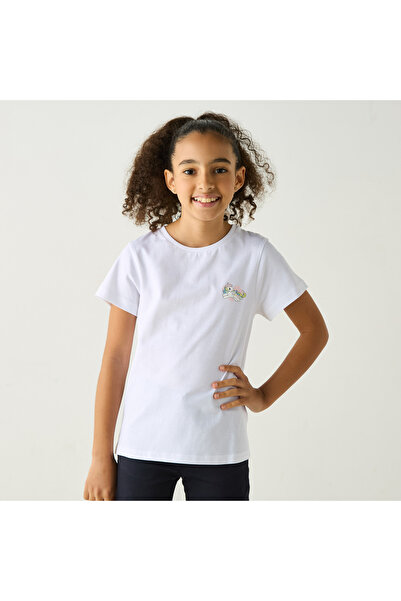 Hasbro Pony Print Round Neck T-shirt with Short Sleeves
