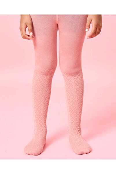 REDTAG مجموعة جوارب طويلة مطبوع باللون الوردي للبنات (عبوة من قطعتين)
