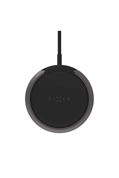 FIXED Μαγνητικός ασύρματος φορτιστής 15W, συμβατός με MagSafe, περιλαμβάνεται βάση δαχτυλιδιού, καλώδιο USB-C 1,2 μ., μαύρο