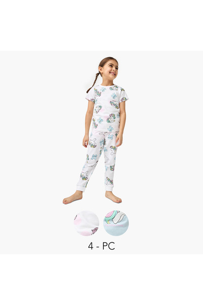 Hasbro Unicorn Print T-shirt with Pyjama - Set of 2
