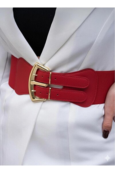Desre Moda Еластичний ремінь із золотою пряжкою Ремінь для сукні Ремінь для с...