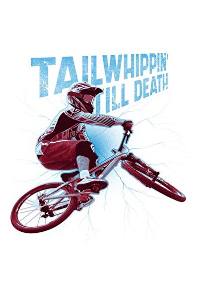 OEM Autocolant pentru bicicletă, Tricks, Tailwhippin' 'Till Death, cu margini...