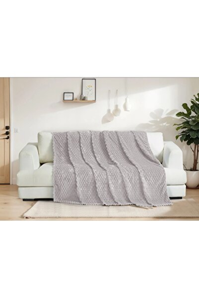 Myevilla Soft Textured Honeycomb Pattern Plush Sofa Cover 180X220 cm