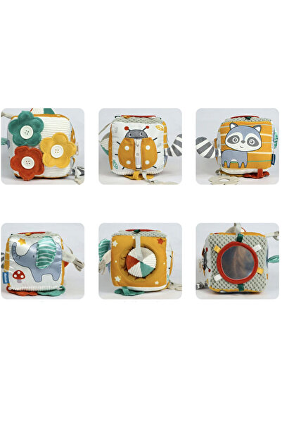 Krista Cub senzorial pentru bebeluși cu 8 activități - Raton