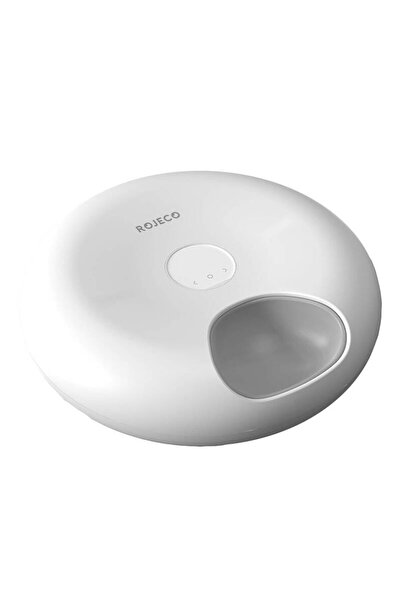 ROJECO Automatic Pet Food Dispenser, 6 Meals (6x200ml), 3600mAh, 30-Day Battery, White