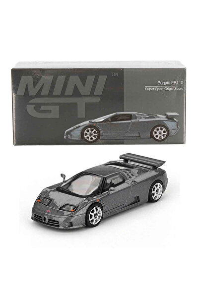 mini gt 1:64 Bugatti EB110 Super Sport Grigio Scuro Diecast Model Araba