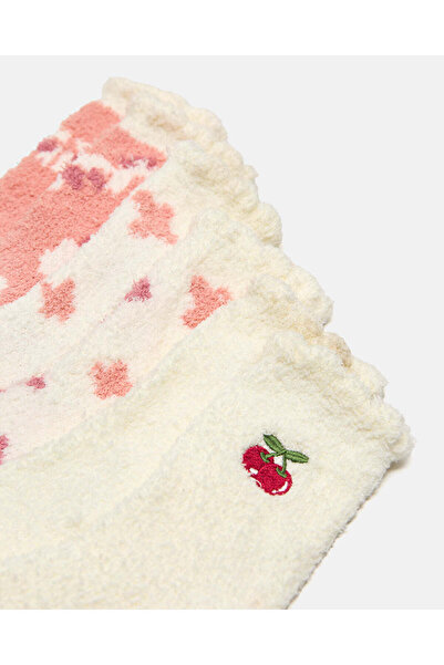 REDTAG Women Assorted Printed Crew Length Socks (3 Pairs)