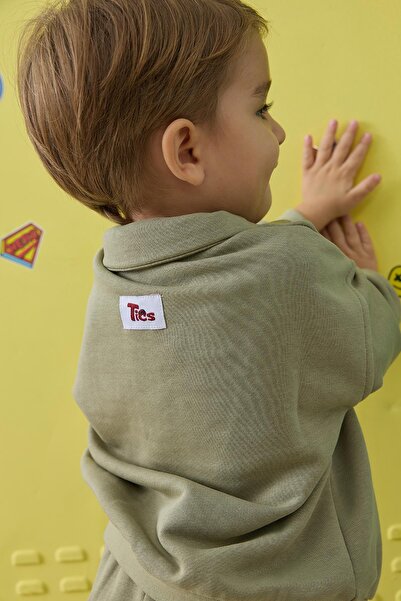 Tics Polo Yaka Sweat Takım - küf yeşili