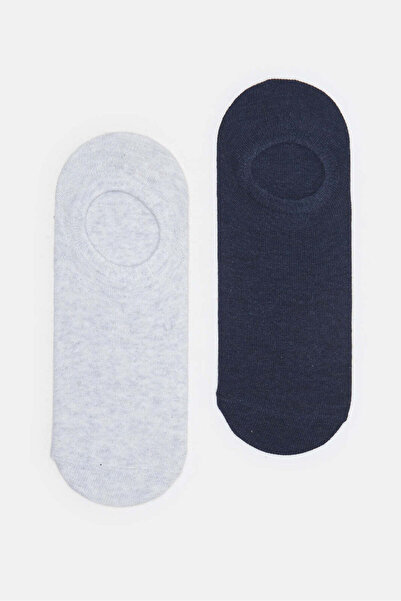 REDTAG Senior Boys Navy And White Invisible Length Socks (2 Pairs)