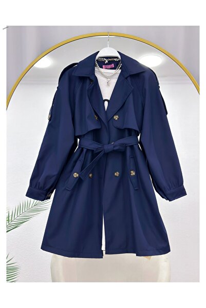 YEDİLALE ДОВГИЙ ПЛАНТАН З АПОЛЕТАМИ І ВІТРОВКОЮ [90 см посередині, до 48 розміру]