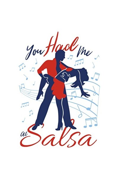 OEM Autocolant: Doi parteneri de dans salsa în roșu – „You Had Me At Salsa” –...