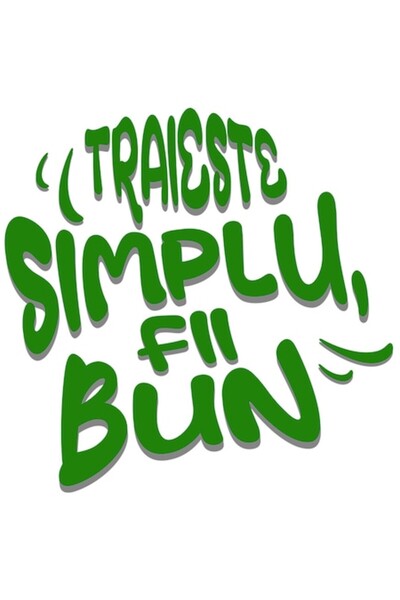 OEM Autocolant Iluzie Optică — „Trăiește Simplu, Fii Bun” (Română), Bordură A...