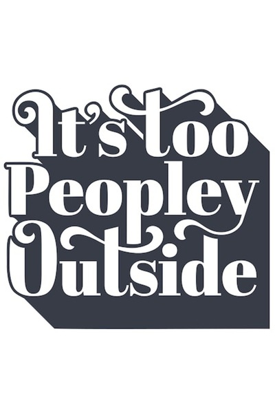 OEM Autocolant personalizat „E prea multă lume afară” (bordură albă) PVC vini...