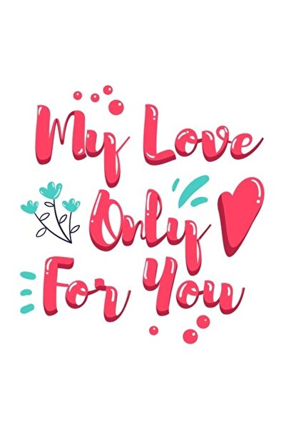 OEM Autocolant romantic cu text „Dragostea mea doar pentru tine”, inimă roșie...