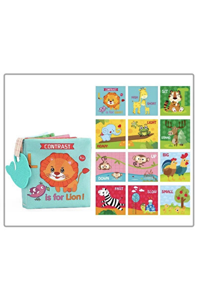 Krista Set of 6 baby sensory books with teething toys