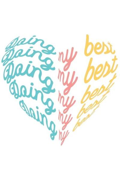 OEM Αυτοκόλλητο κινήτρου με το αγγλικό μήνυμα "Κάνω το καλύτερο δυνατό" – βιν...