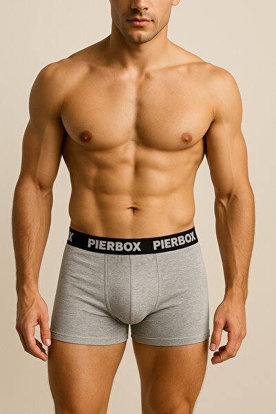 Çeşme Home PIERBOX Erkek %100 Pamuk Nefes Alan Esnek Boxer 2 Renk Seçeneği (S...