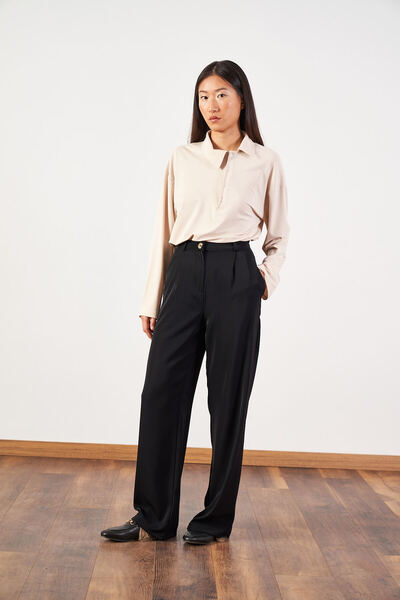 Mevra Palazzo Trousers Black