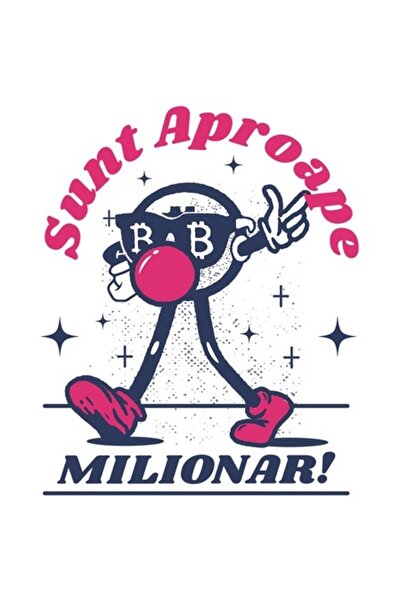 OEM Αυτοκόλλητο από PVC βινύλιο – Μικρός άντρας με γυαλιά Bitcoin και μπαλόνι...