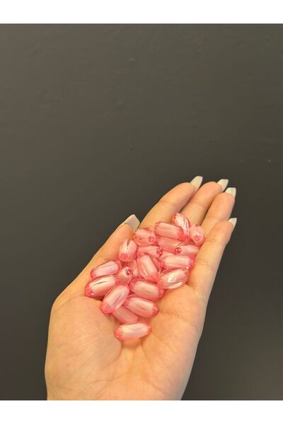 Gönülden Tasarım 25 ΤΕΜΑΧΙΑ 2 εκατοστά ΔΙΑΦΑΝΕΣ ΠΛΑΣΤΙΚΕΣ ΧΑΝΤΡΕΣ ΣΕΤ ΡΟΖ