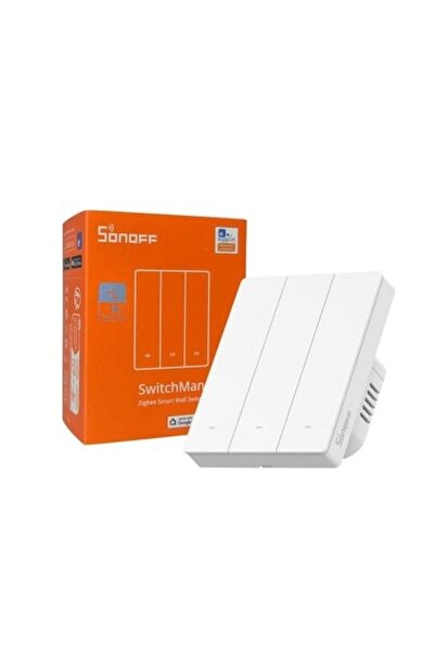 Sonoff Smart Switch ZBM5-3C-80W, 3-channel, 10A, Zigbee, White