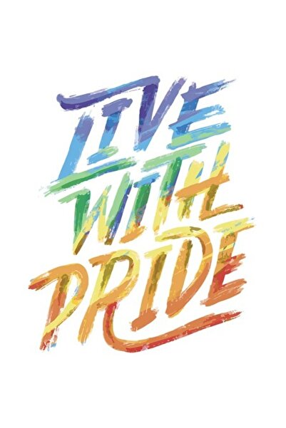 OEM Autocolant personalizat cu mesajul în engleză „Live with Pride” cu margin...