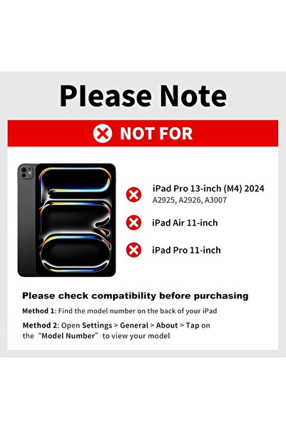 HYX حافظة لوحة مفاتيح لجهاز iPad Air 13 / iPad Pro 12.9 – لوحة مفاتيح بإضاءة خلفية بتصميم سحري مع لوحة تتبع