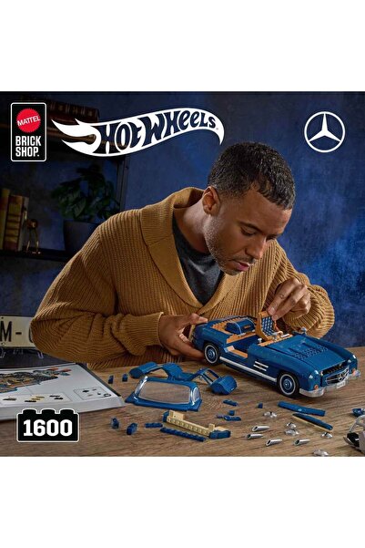 HOT WHEELS Premium Serisi Mercedes-Benz 300 SL Araba Yapım Seti 1600 Parça HWW25