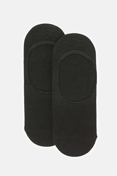 REDTAG Senior Boys Black Invisible Socks Set (Pack Of 2)