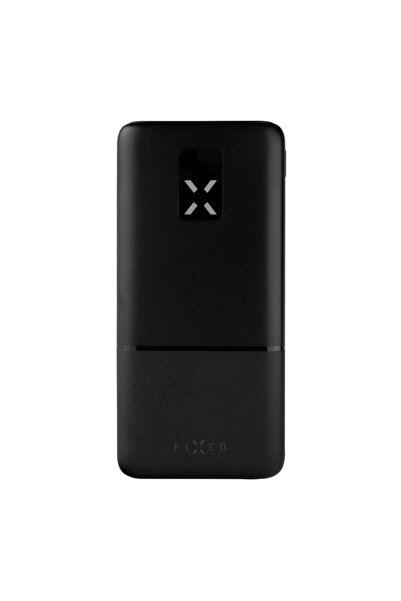 FIXED External Battery 20000mAh, 20W Fast Charging, 2x USB + 1x Type-C, LCD Display, Black