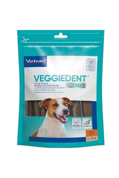 Virbac Recompense pentru câini, Virbac, Veggiedent Fresh Small 5-10kg