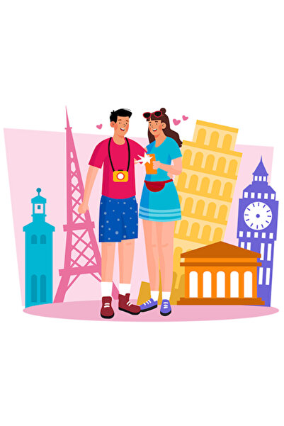 OEM Autocolant de călătorie - Monumente (Paris, Italia, Anglia), Cameră foto/...