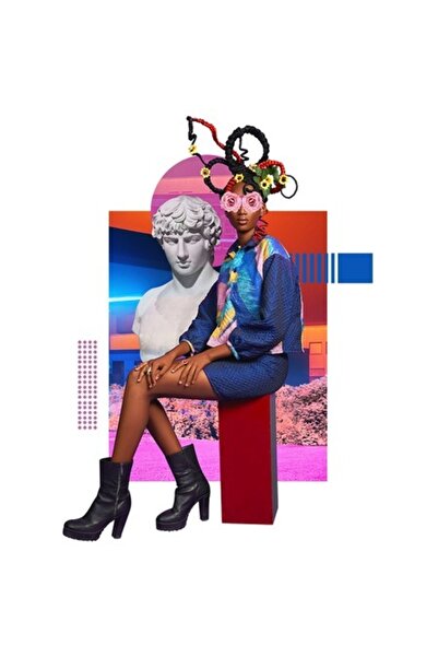 OEM Autocolant Artă Modă - Statui, Grecia, Colaj, Abstract, Colorat, Margini ...