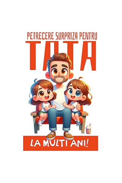 OEM Autocolant Tată Supererou – Pelerină Roșie, Față de Copil, „Tatăl Meu Ero...