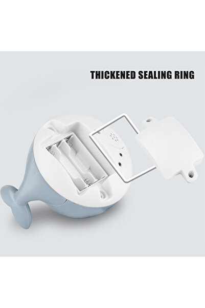 Krista Whale baby bath toy gray, induction spray, light and music toy