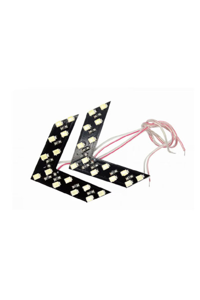 China Set of 2 Yellow LED arrow mirror turn signals 12V car tuning