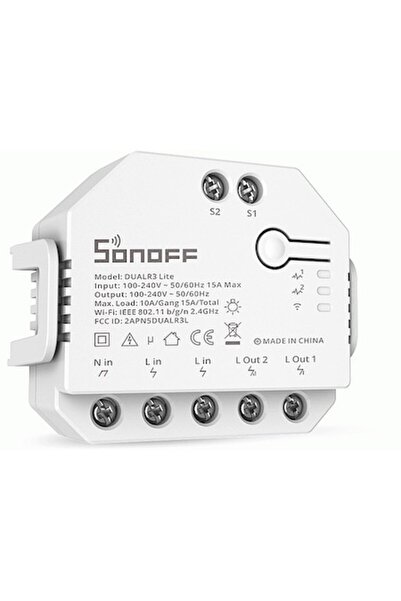 Sonoff Dual R3 Lite WiFi Smart Switch/Relay, White