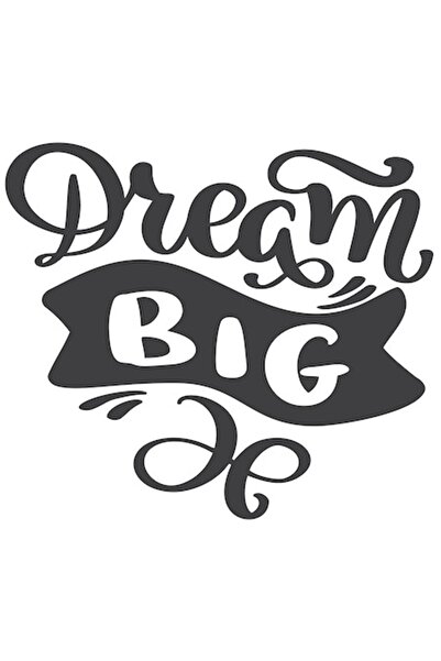 OEM Autocolant motivațional „Dream Big” multicolor cu margini albe, vinil PVC...