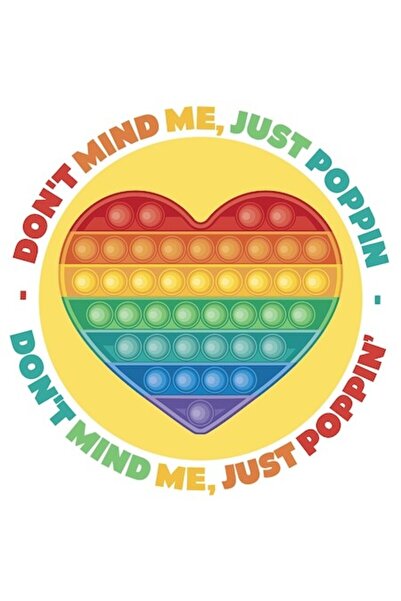 OEM Autocolant „Don't Mind Me Just Popping” — Vinil PVC, Multicolor, Bordură ...