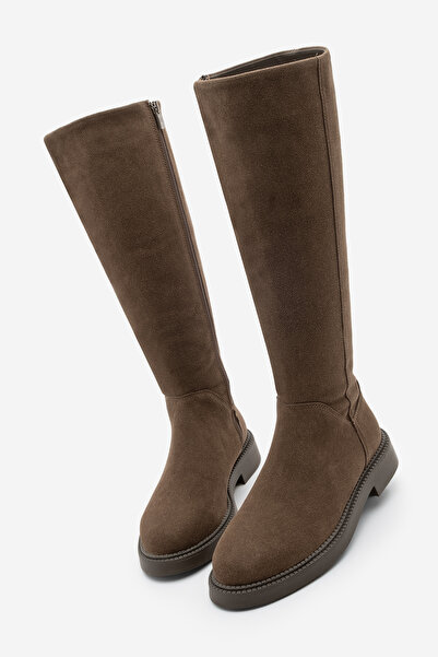 Marjin Жіночі щоденні чоботи для верхової їзди Zunet, кавовий замш
