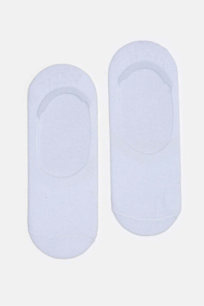 REDTAG Senior Boys White Invisible Length Socks (2 Pairs)